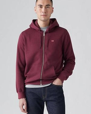 Levi's Classic Housemark Zip Up Hoodie - Red