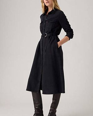 Levi's Vestido Maxi De Manga Larga Quincey - Azul