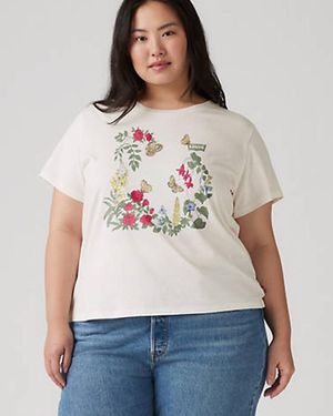 Levi's T Shirt Perfect Logo (Grandes Tailles) - Blanc