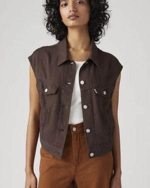 Levi's Shrunken '90S Linen Vest - Brown