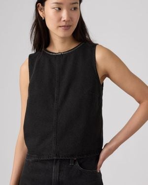 Levi's Rhinestone Denim Top - Schwarz