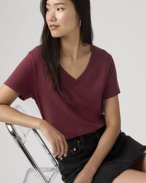 Levi's Favorite Cotton V Neck Tee - Red