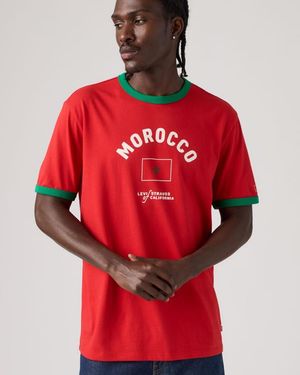 Levi's Camiseta Ringer De Marruecos - Rojo