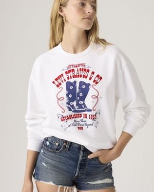 Levi's Graphic Heritage Crewneck Sweatshirt - White