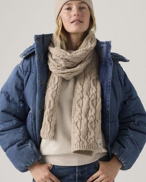Levi's Holiday Backpatch Scarf - Natural