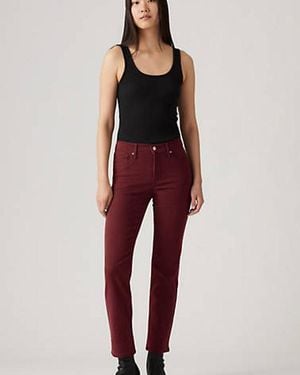 Levi's Pantalones Rectos 314 Shaping - Rojo
