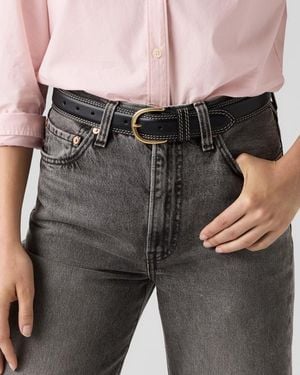 Levi's Olivia Classic Feather Edge Belt - Gris