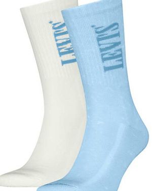 Levi's Regular Cut Socks 2 Pack - Blue