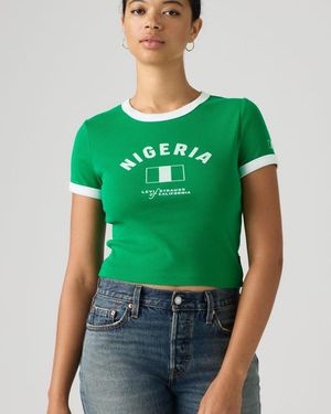 Levi's Nigeria Ringer T Shirt - Groen
