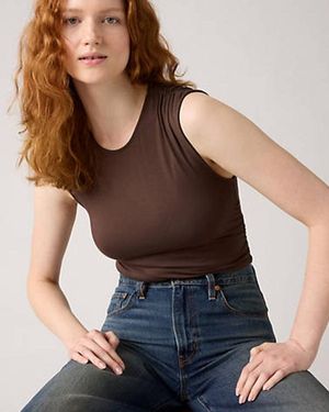 Levi's Crystal Ruched Top - Blue