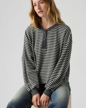 Levi's Dry Goods Relaxed Long Sleeve Henley - Grijs