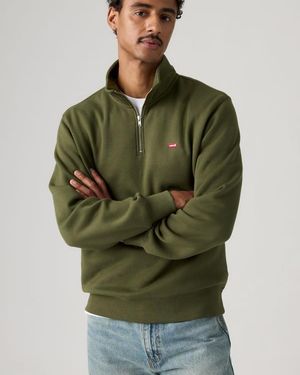 Levi's Housemark Quarter Zip Pullover - Grün