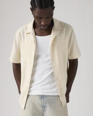 Levi's Sunset Camp Cotton Linen Shirt - Natural