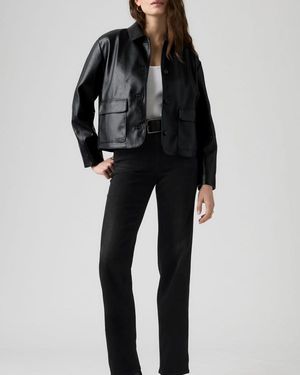 Levi's 723 High Rise Straight Jeans - Zwart
