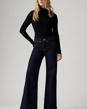 Levi's 318 Shaping Wide Leg Jeans - Blue