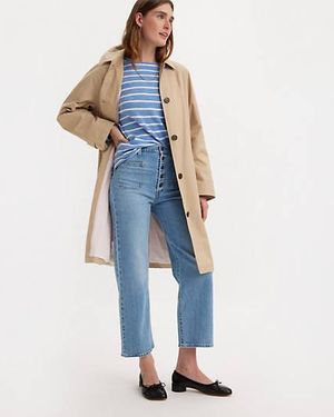 Levi's Klassischer Frankie Trench Coat - Schwarz