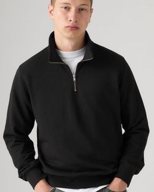 Levi's Original Housemark Quarter Zip Pullover - Black