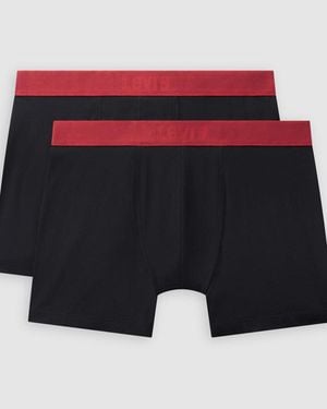 Levi's Twill Boxer Brief 2 Pack - Rosso