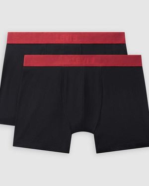 Levi's Twill Boxer Brief 2 Pack - Rosso
