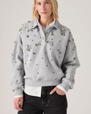 Levi's Vintage Embellished Polo Sweatshirt - Grey
