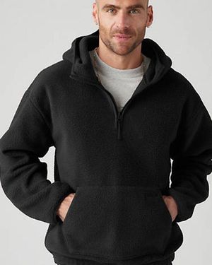 Levi s Hooded Sherpa Pullover in Blue for Men Lyst UK