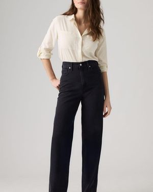 Levi's Jeans Rectos De Tiro Alto - Azul