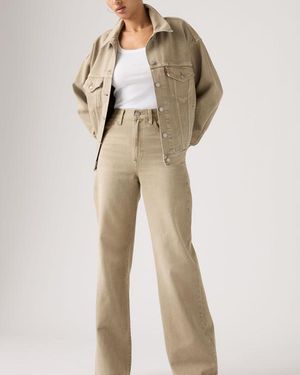 Levi's Ribcage Wide Leg Jeans - Natural