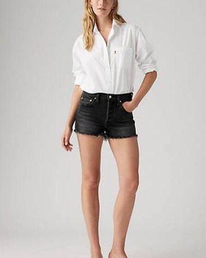 Levi's Short Di Jeans 501 Original A Vita Alta - Blu