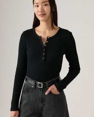Levi's Dry Goods Waffle Henley - Black