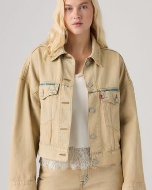 Levi's Loose Crop Trucker Jacket - Natural