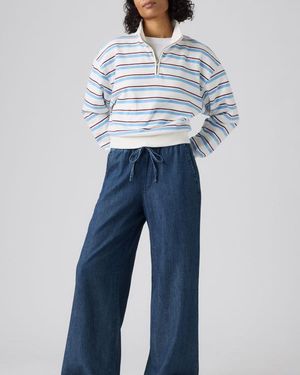 Levi's Essential Wide Leg Pants - Blauw