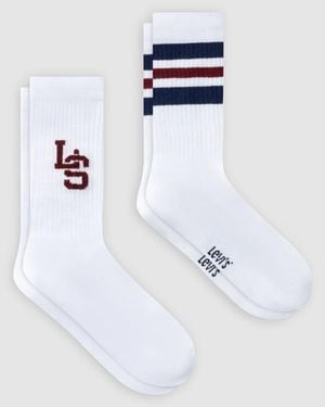 Levi's Regular Cut Logo Socks 2 Pack - Azul