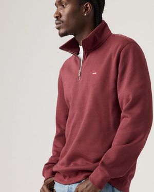 Levi's Housemark Quarter Zip Pullover - Red