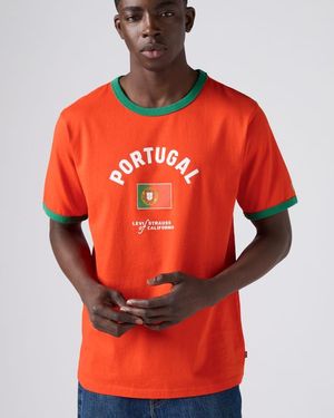 Levi's Camiseta Ringer De Portugal - Rojo