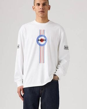 Levi's Long Sleeve Oasis Band Tee - White