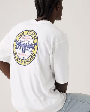 Levi's Half Sleeve Graphic Pocket Tee - White