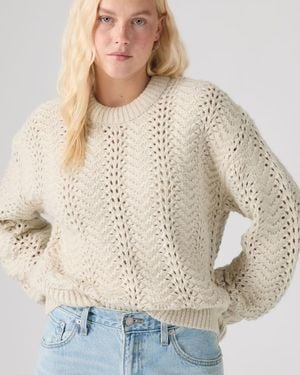 Levi's Charlotte Pointelle Crewneck Sweater - Neutro