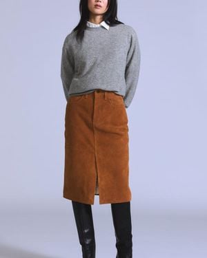 Levi's Suede Pencil Skirt - Azul