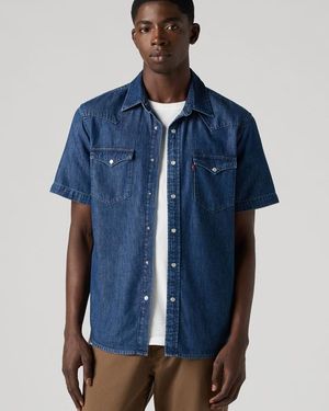 Levi's Classic Standard Fit Western Shirt - Blue