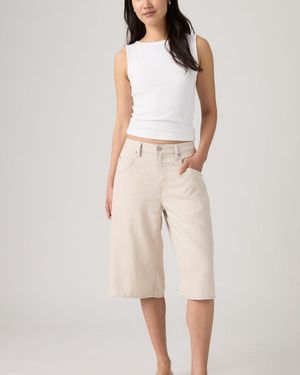 Levi's Shorts De Lino Largos Super Baggy - Neutro