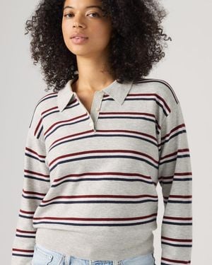 Levi's Supersoft Long Sleeve Polo - Grey