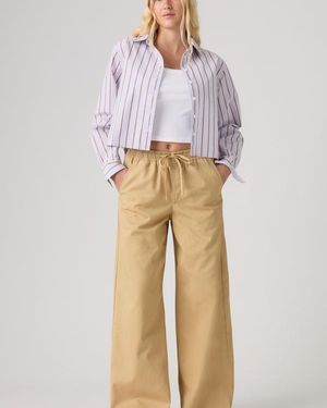 Levi's Pantalon Wide Leg Essential - Neutre