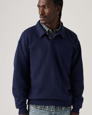 Levi's Leo Rugby Sweatshirt - Bleu