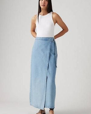 Levi's Column Wrap Skirt - Blue