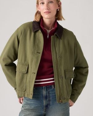 Levi's Bree Cropped Chore Jacket - Verde