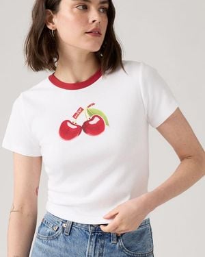 Levi's Essential Graphic Sporty Tee - Blanco
