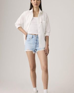 Levi's Blue Luxor Heat 501 Original Womens Short