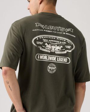 Levi's Half Sleeve Graphic Pocket Tee - Green