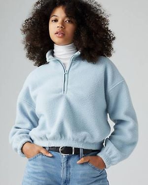 Levi's Delta 1/4 Zip Sweatshirt - Blau