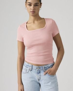 Levi's Essential Square Neck Tee - Blue